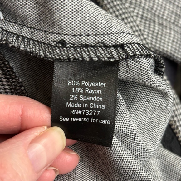 So Houndstooth plus size pants with belt - Picture 4 of 6